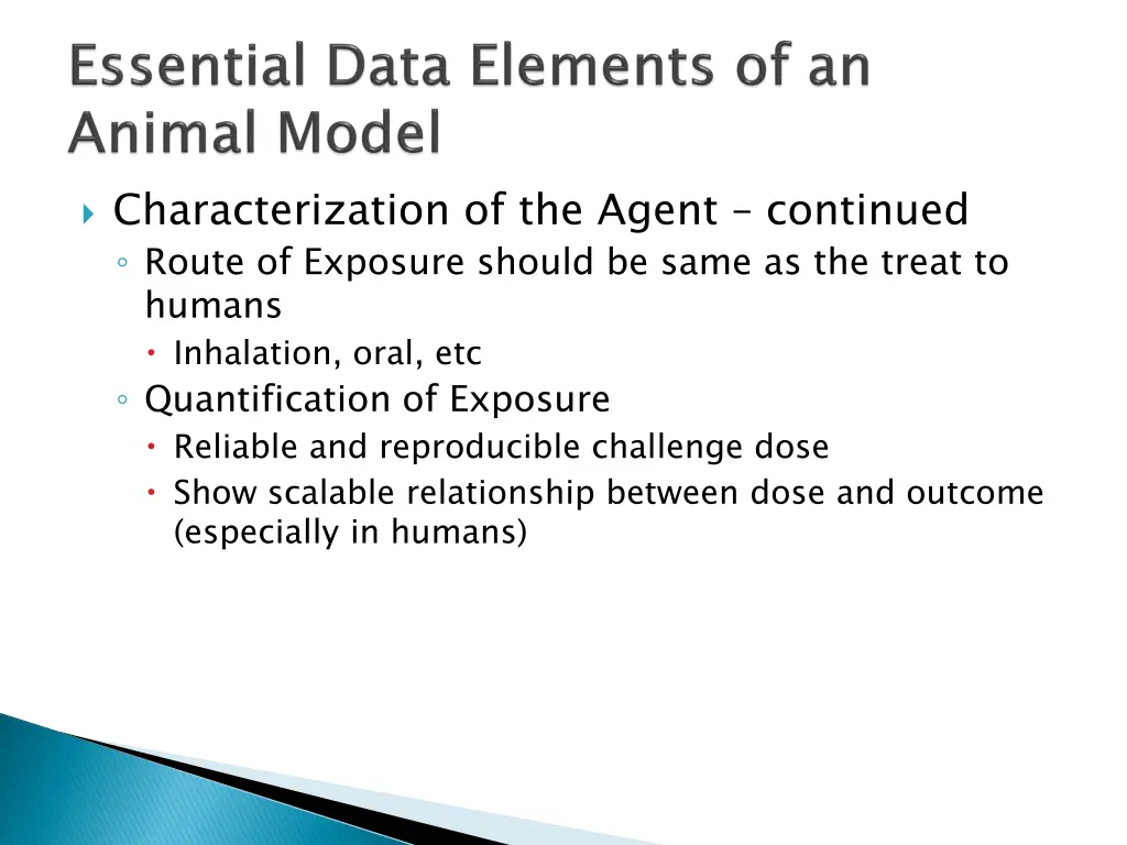 characterization of the agent continued route