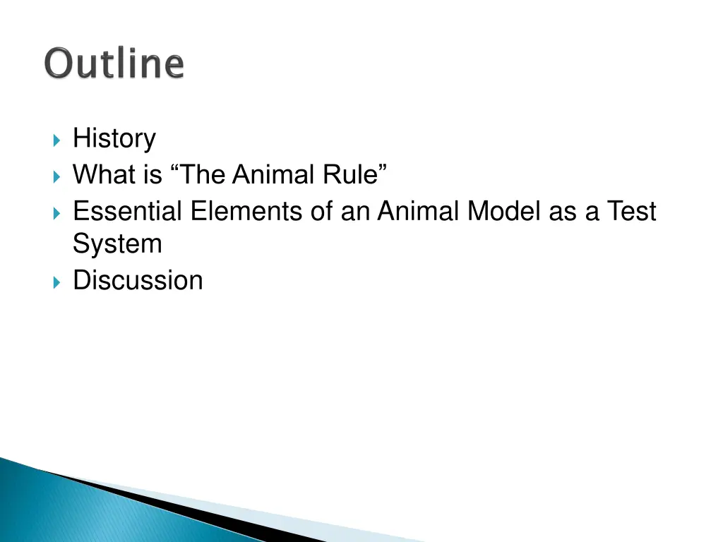 history what is the animal rule essential