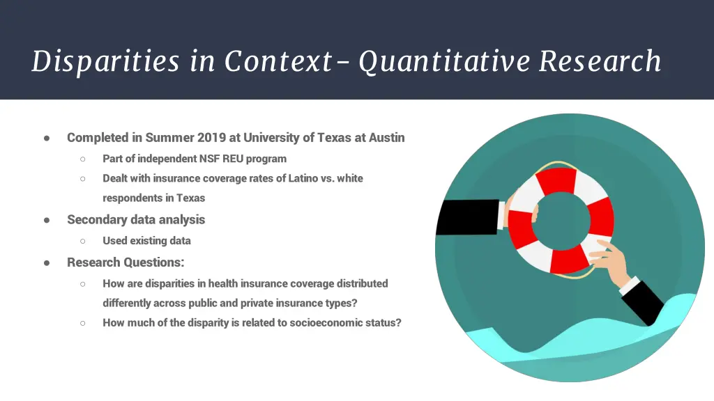 disparities in context quantitative research