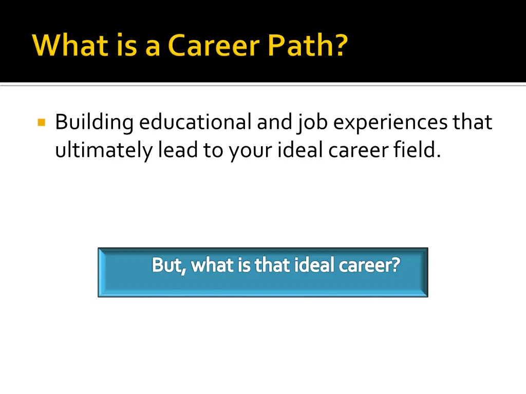 building educational and job experiences that