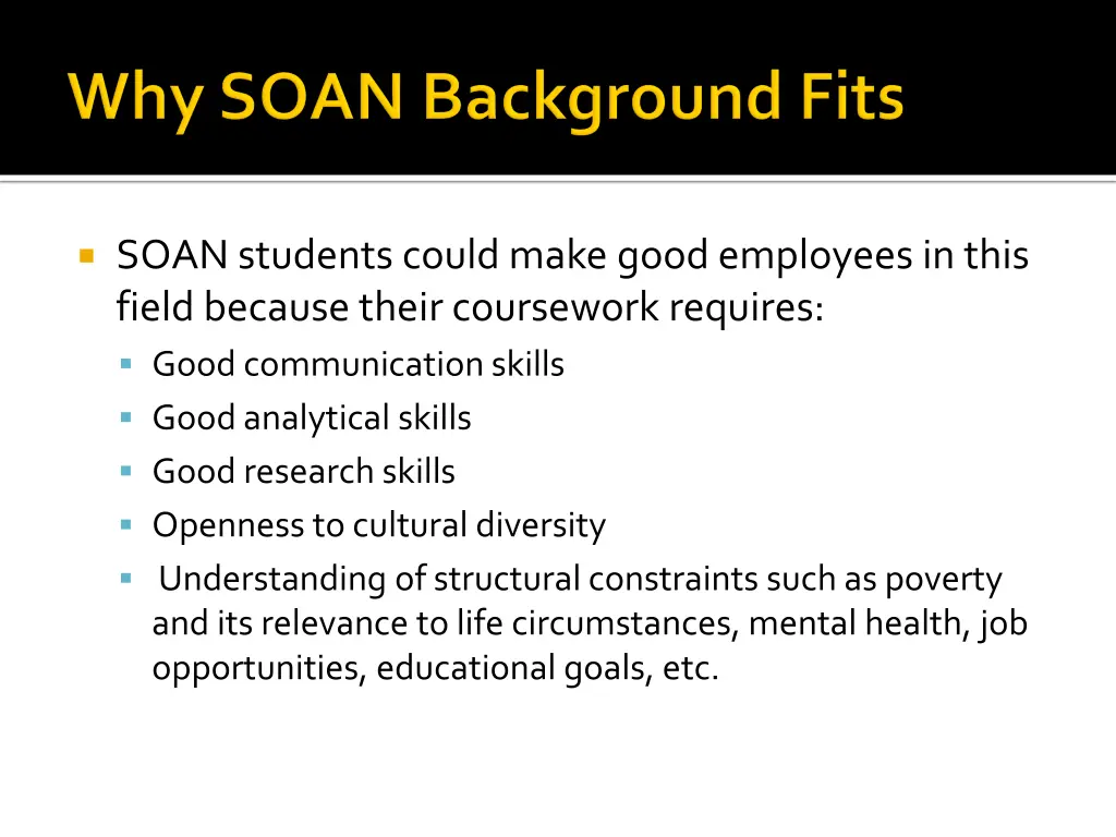 soan students could make good employees in this 1