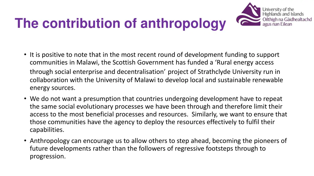 the contribution of anthropology 2