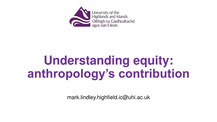 understanding equity anthropology s contribution