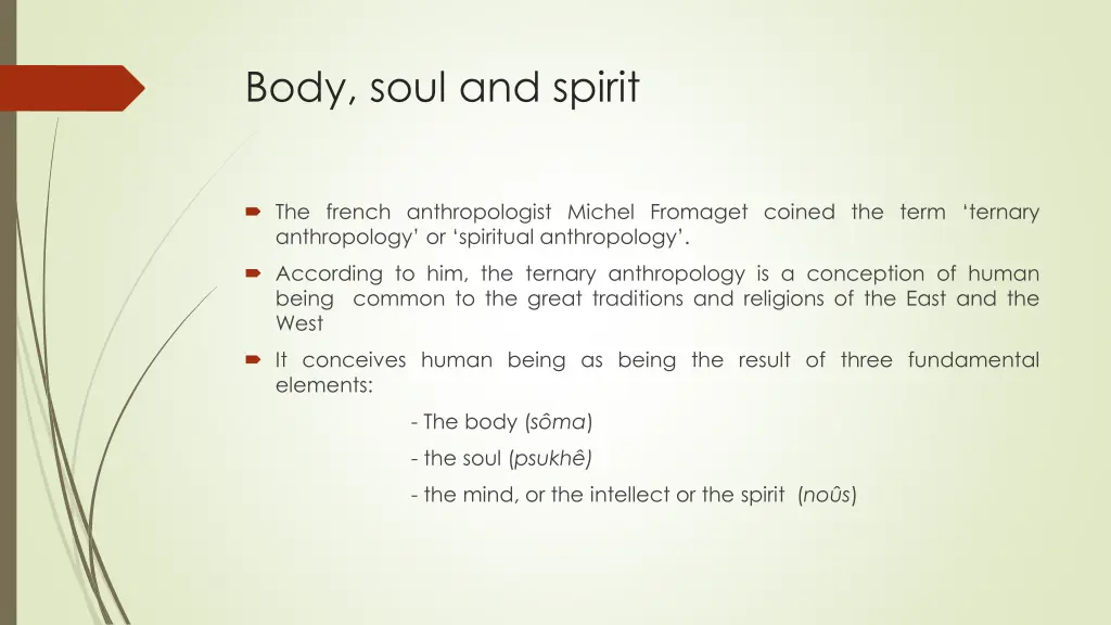 body soul and spirit