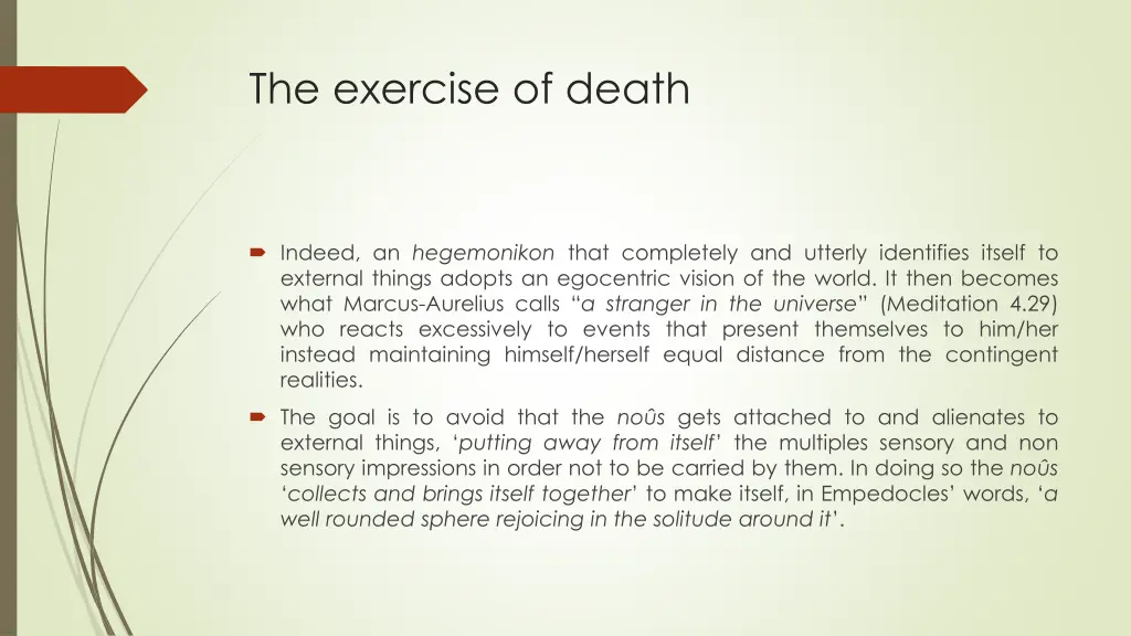 the exercise of death 4