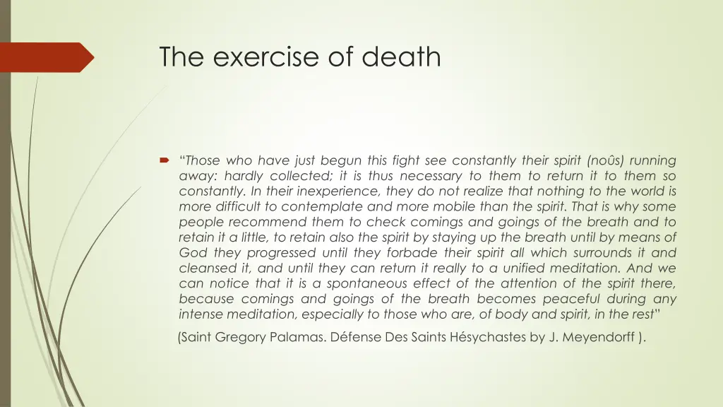 the exercise of death 6