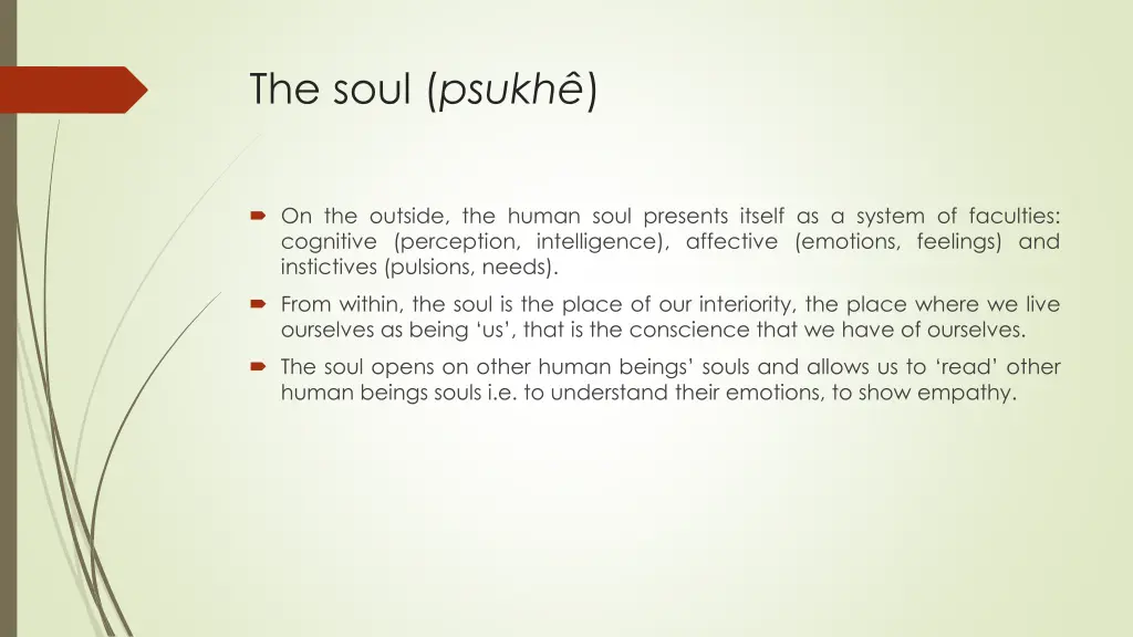 the soul psukh 1