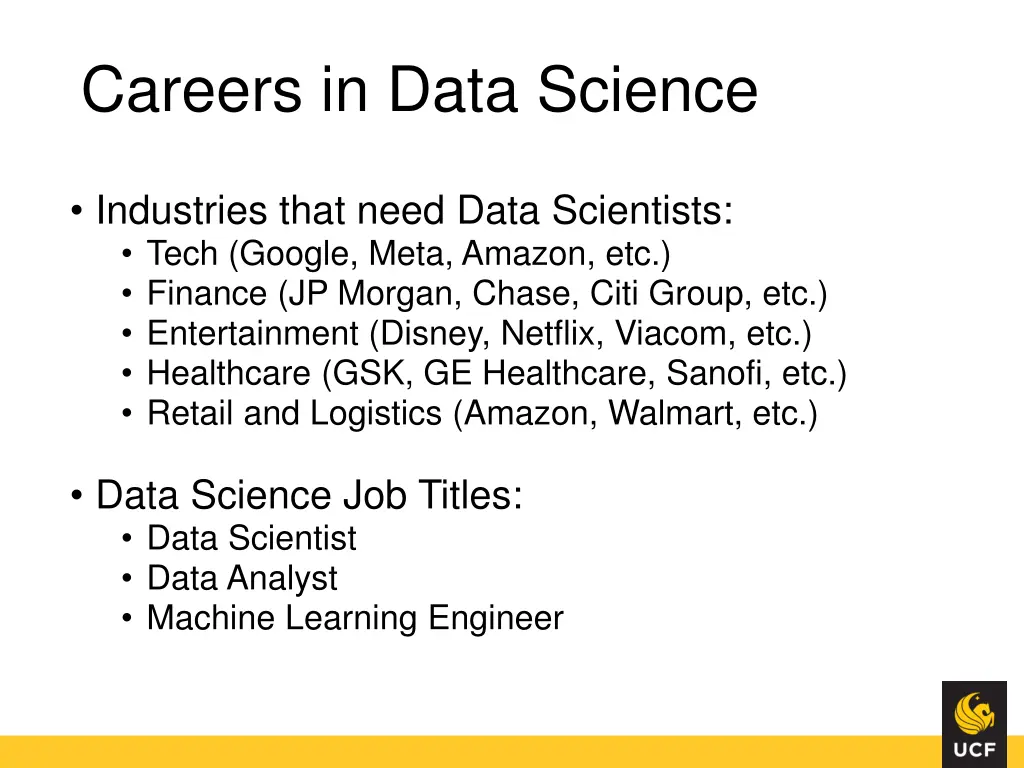 careers in data science