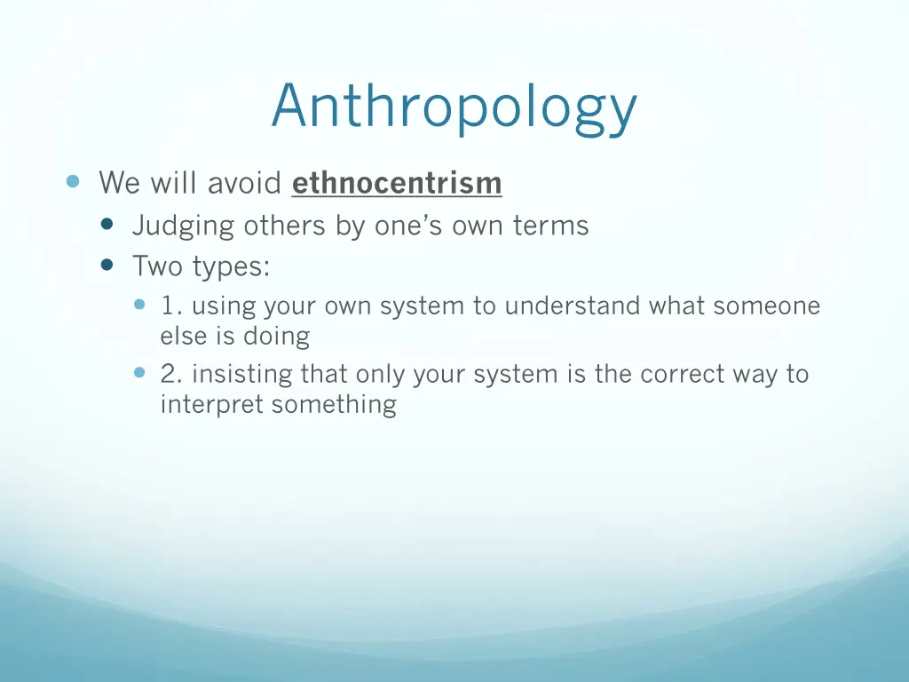 anthropology 2