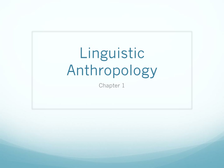 linguistic anthropology