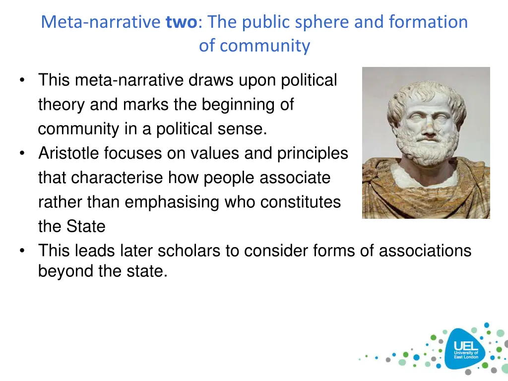 meta narrative two the public sphere