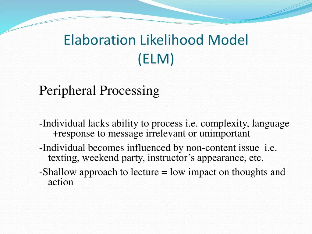 elaboration likelihood model elm 1