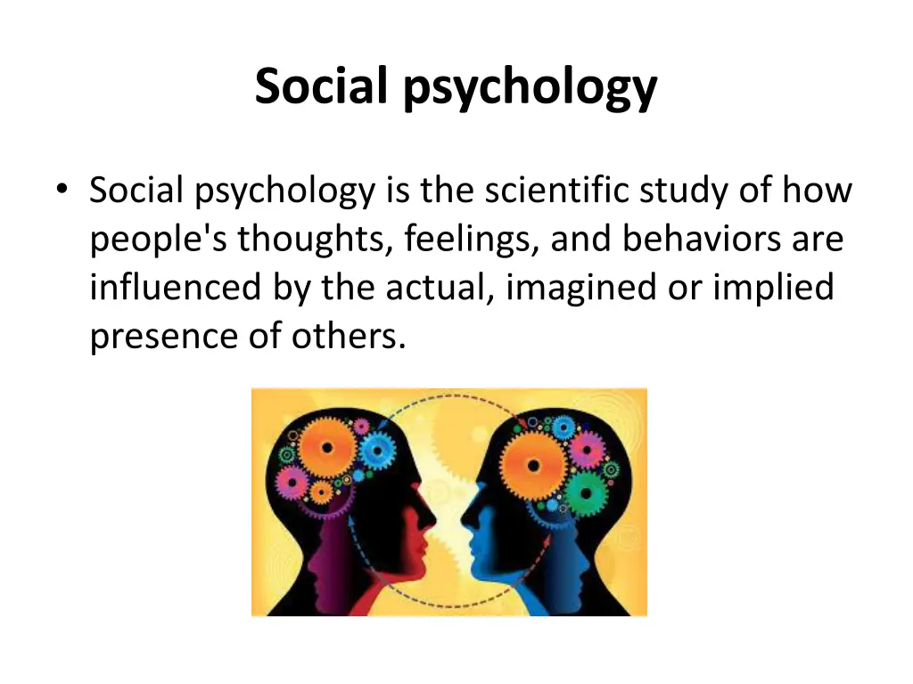 social psychology