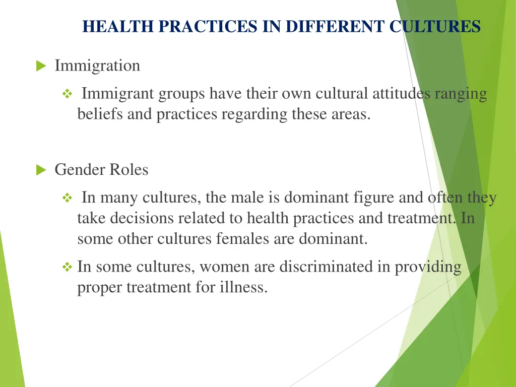 health practices in different cultures 2