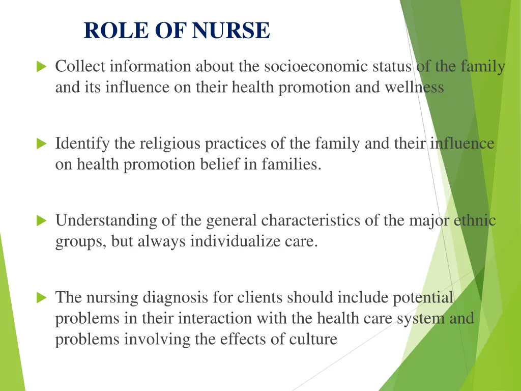 role of nurse 2