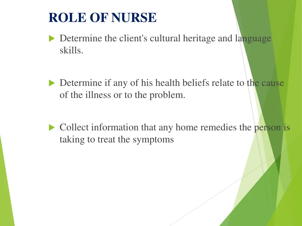 role of nurse