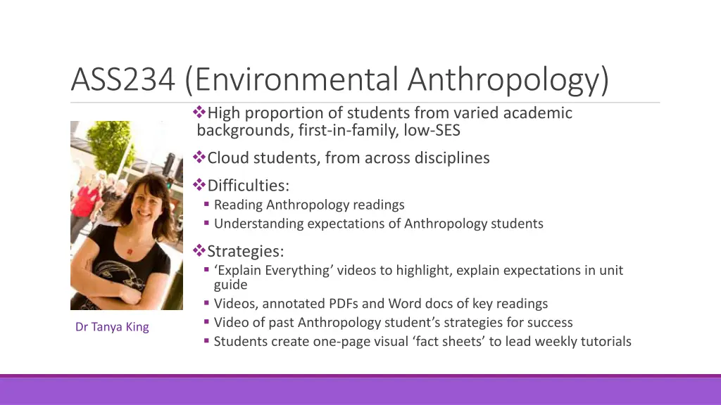 ass234 environmental anthropology high proportion