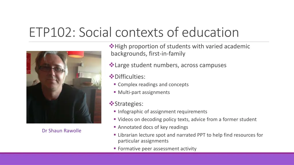 etp102 social contexts of education high