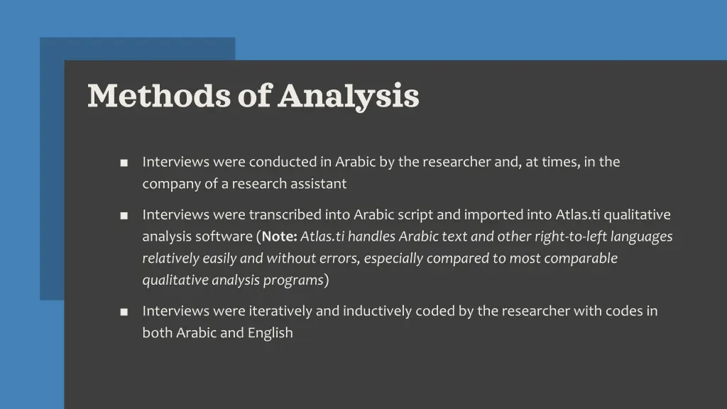 methods of analysis