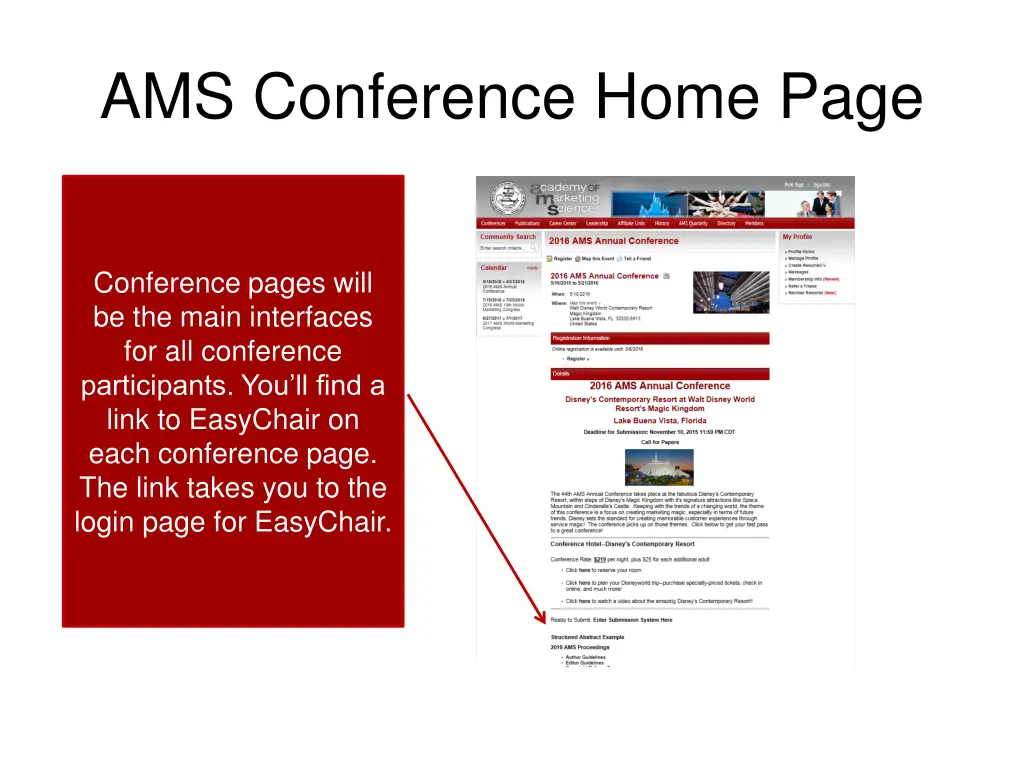 ams conference home page