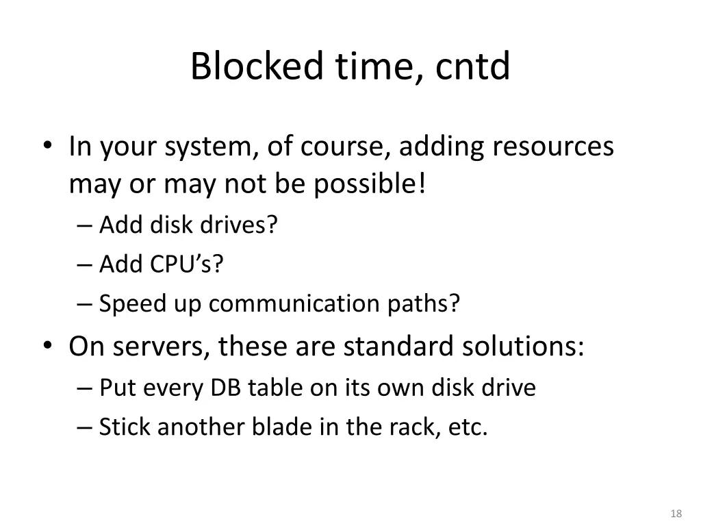 blocked time cntd