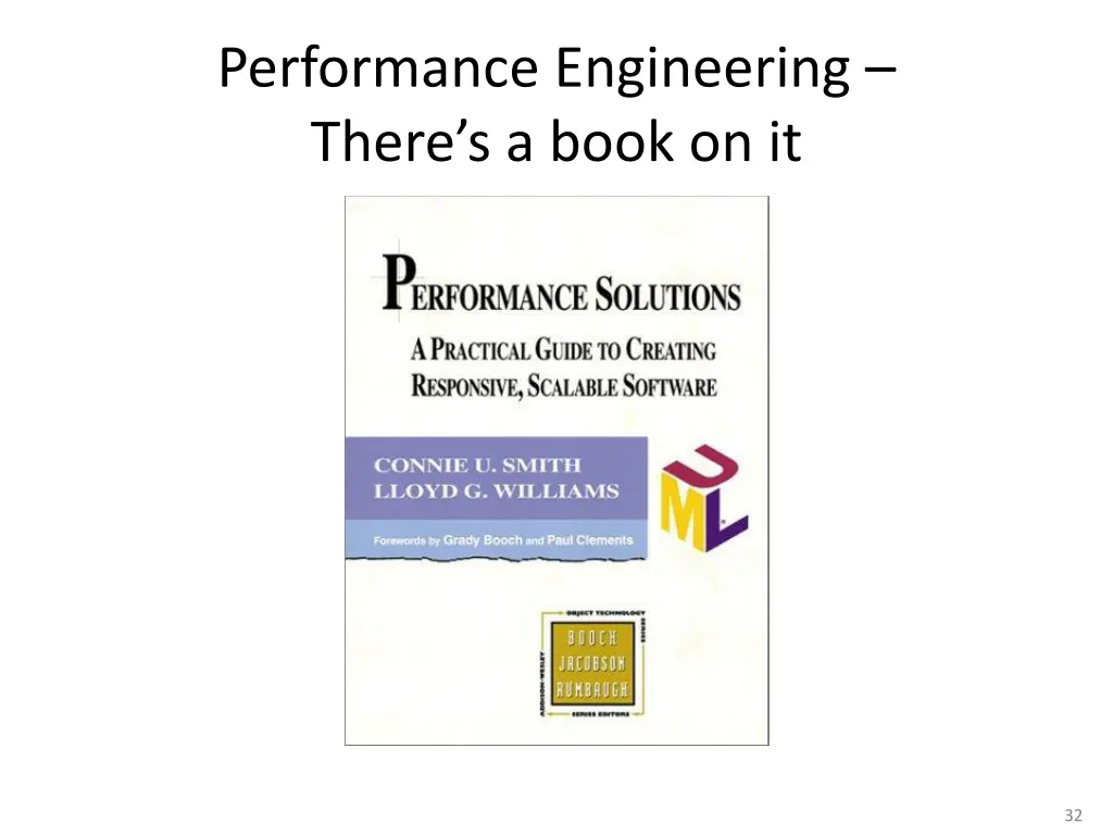 performance engineering there s a book on it