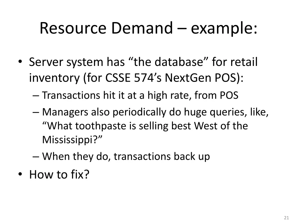 resource demand example