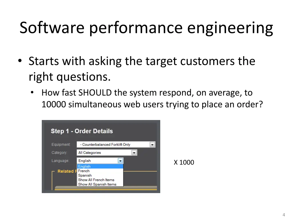 software performance engineering