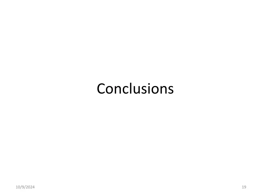 conclusions