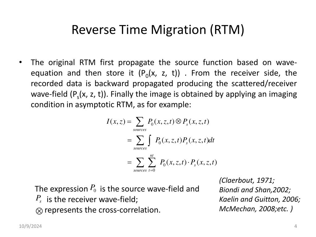 reverse time migration rtm 1