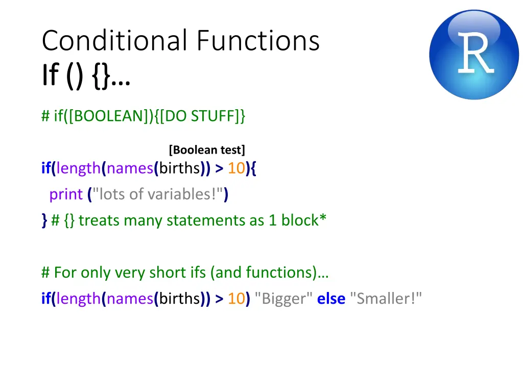 conditional functions if if