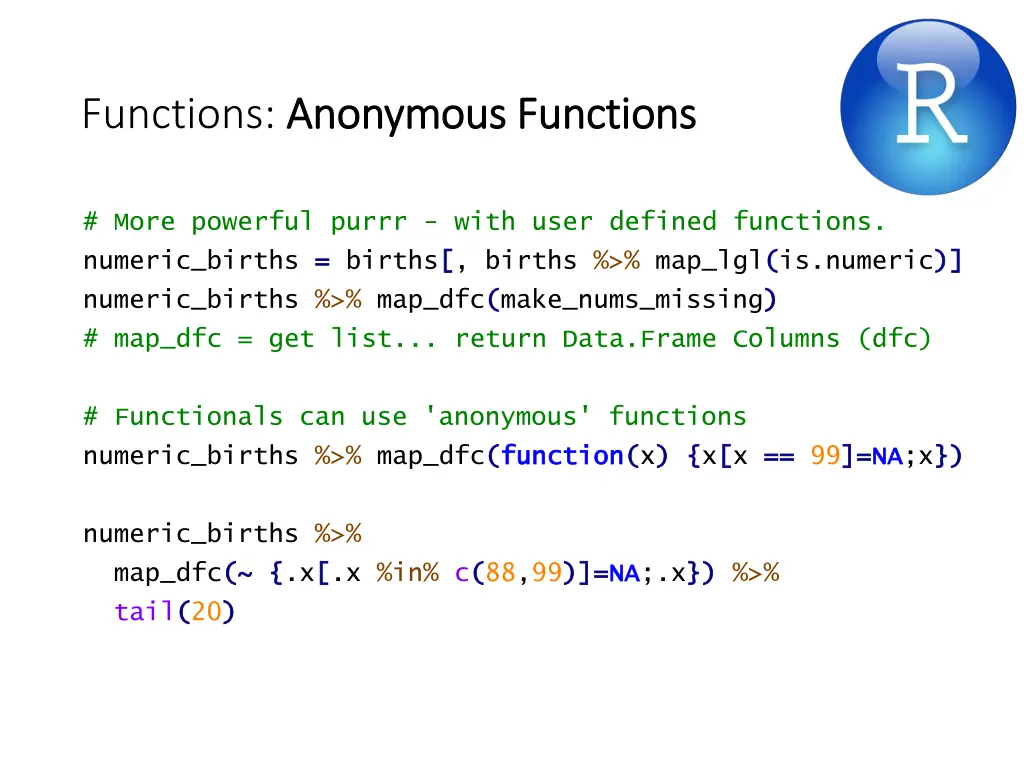 functions anonymous functions anonymous functions