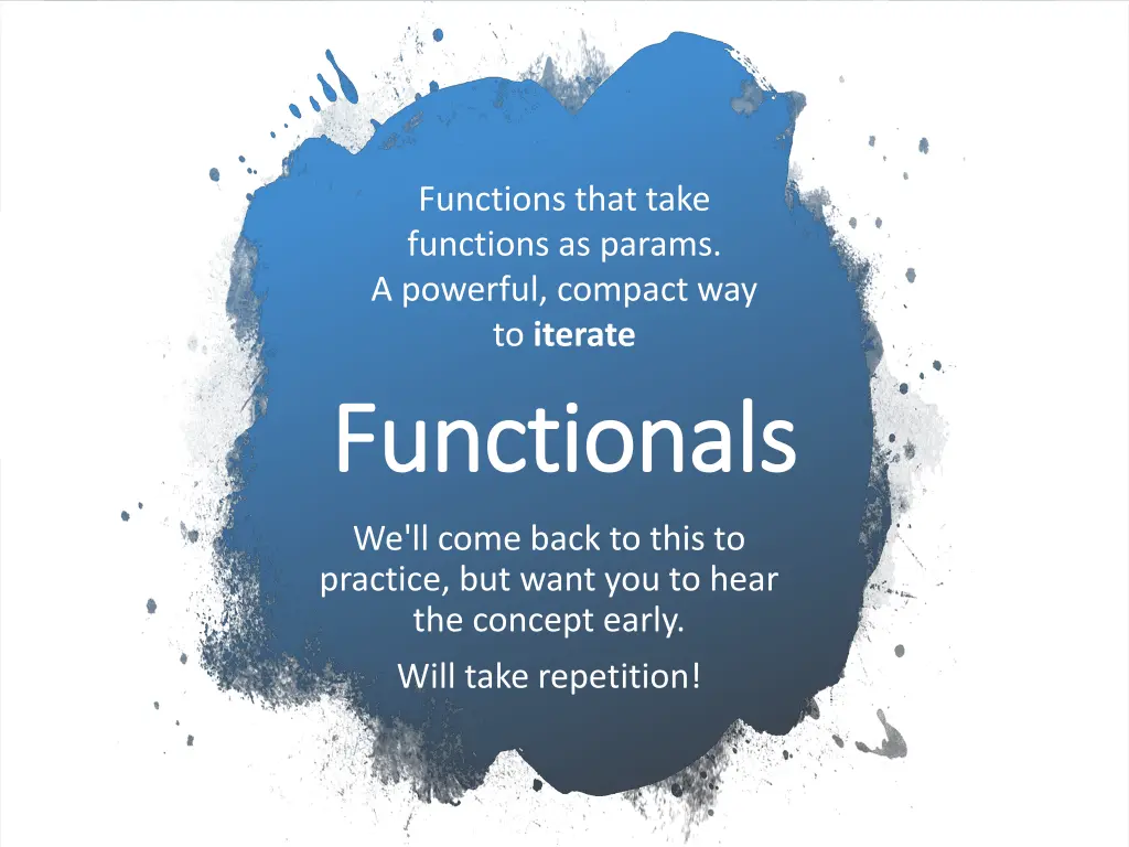 functions that take functions as params