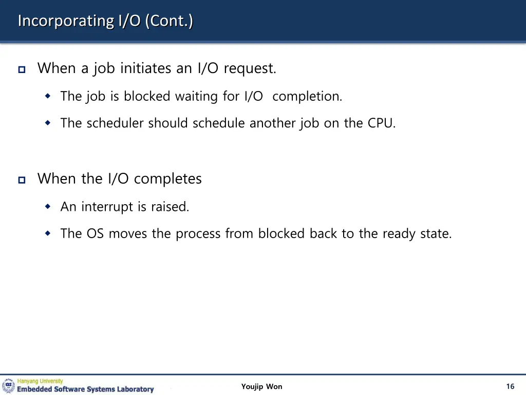 incorporating i o cont 1