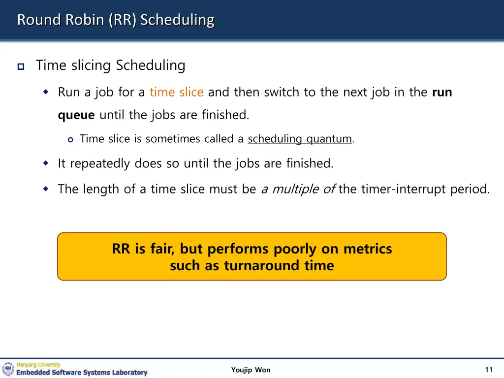 round robin rr scheduling