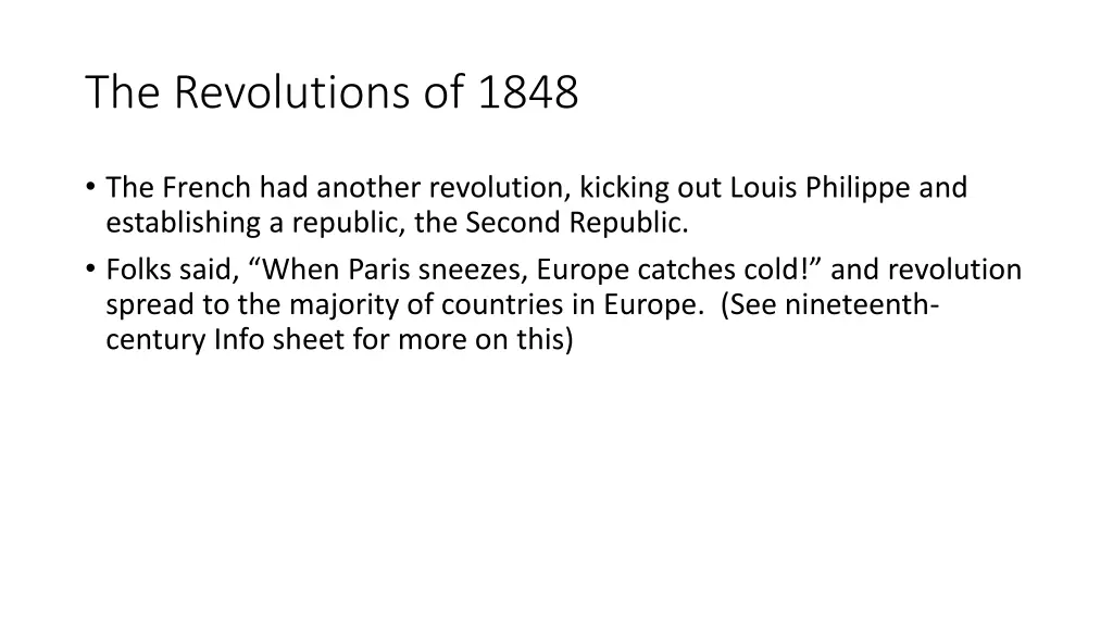 the revolutions of 1848