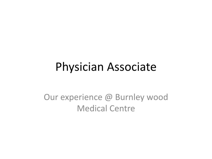 physician associate