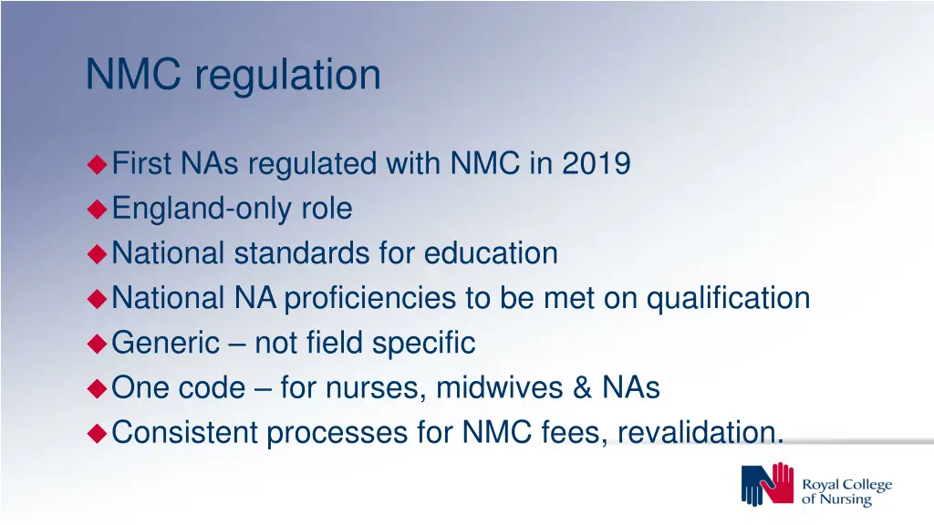 nmc regulation