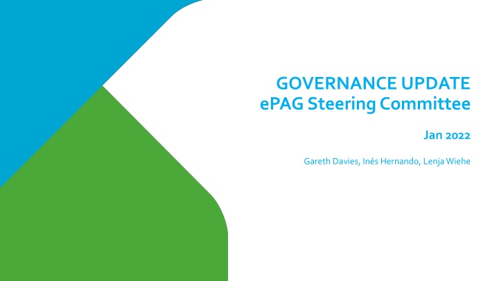 governance update epag steering committee