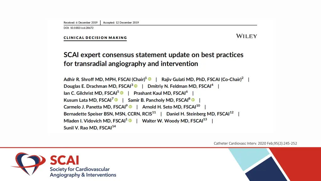 catheter cardiovasc interv 2020 feb 95 2 245 252