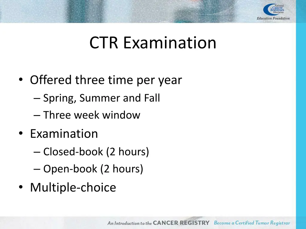 ctr examination