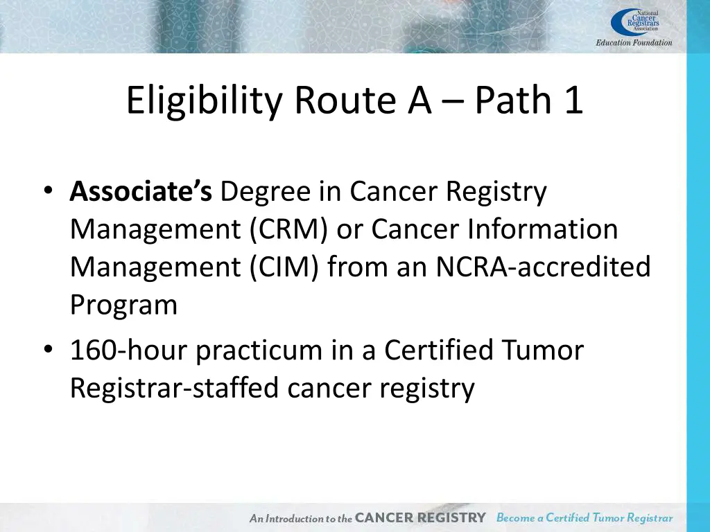 eligibility route a path 1