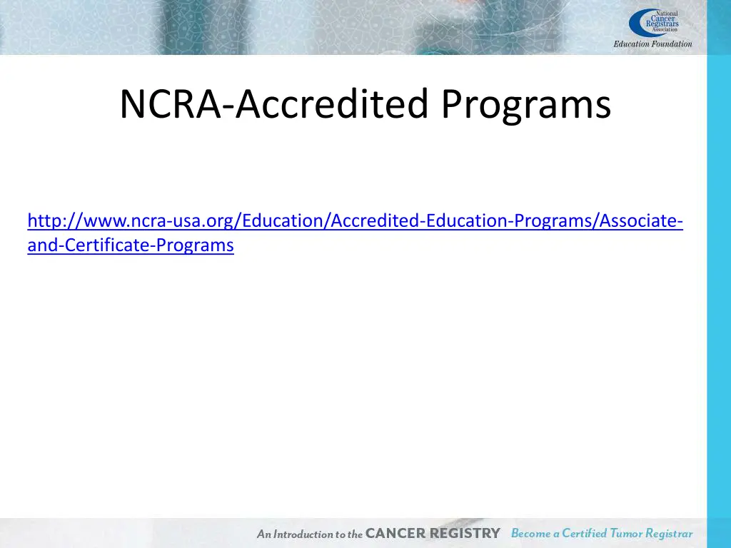 ncra accredited programs