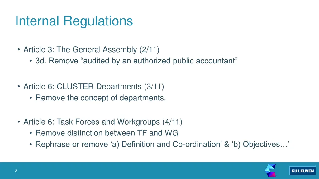 internal regulations