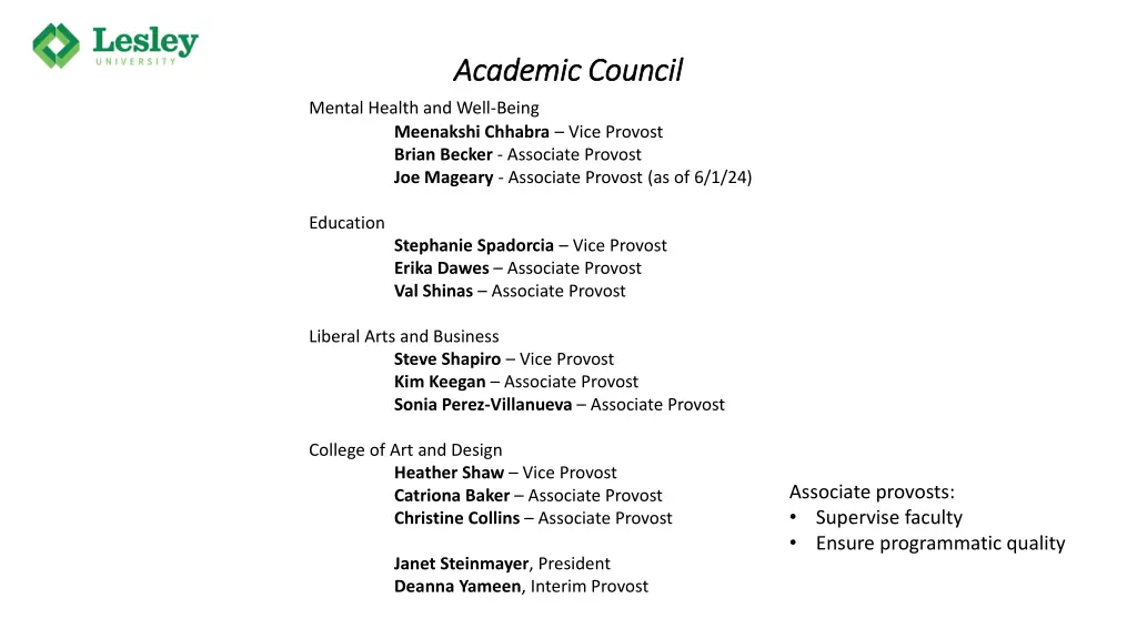 academic council academic council