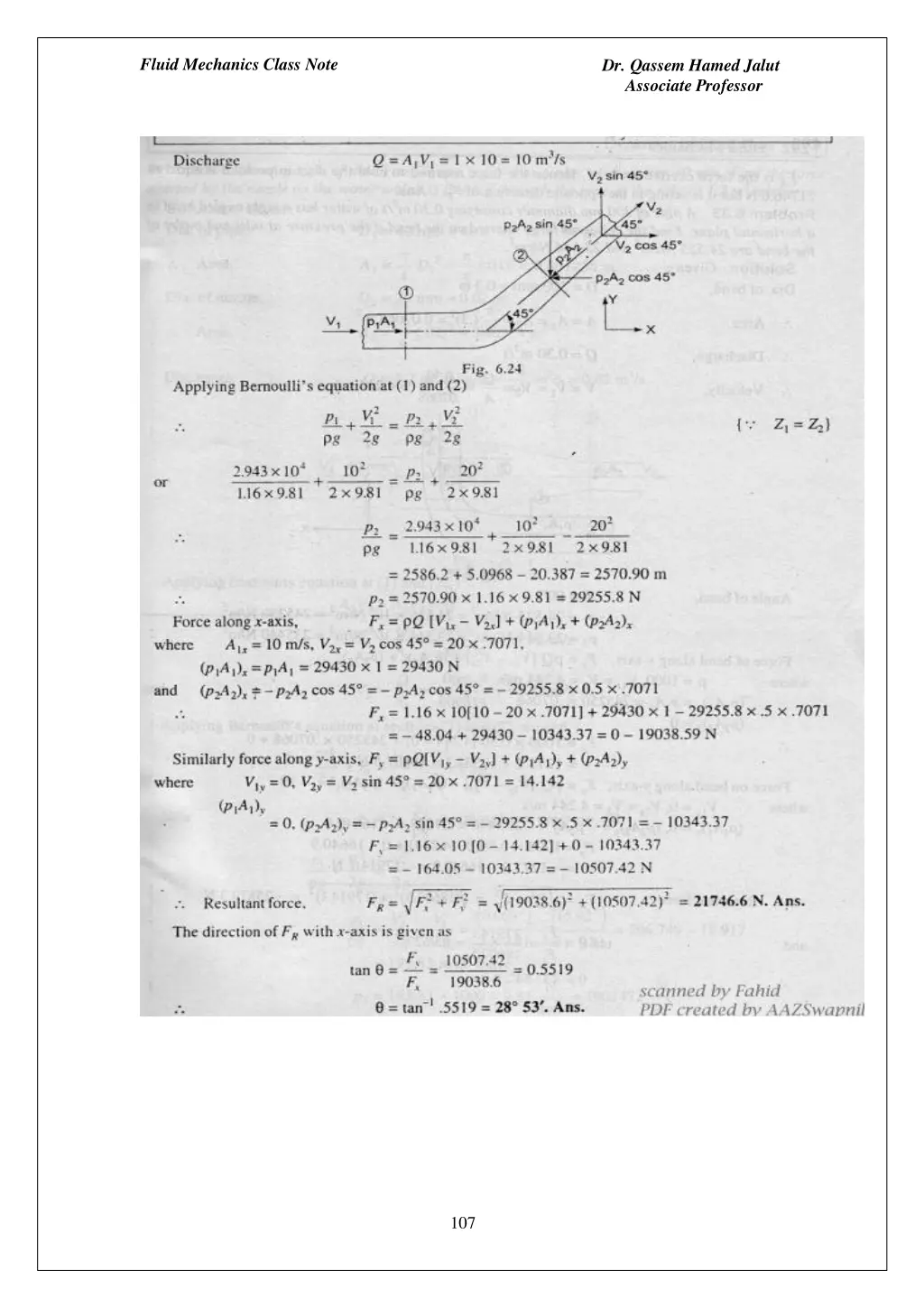 fluid mechanics class note 12