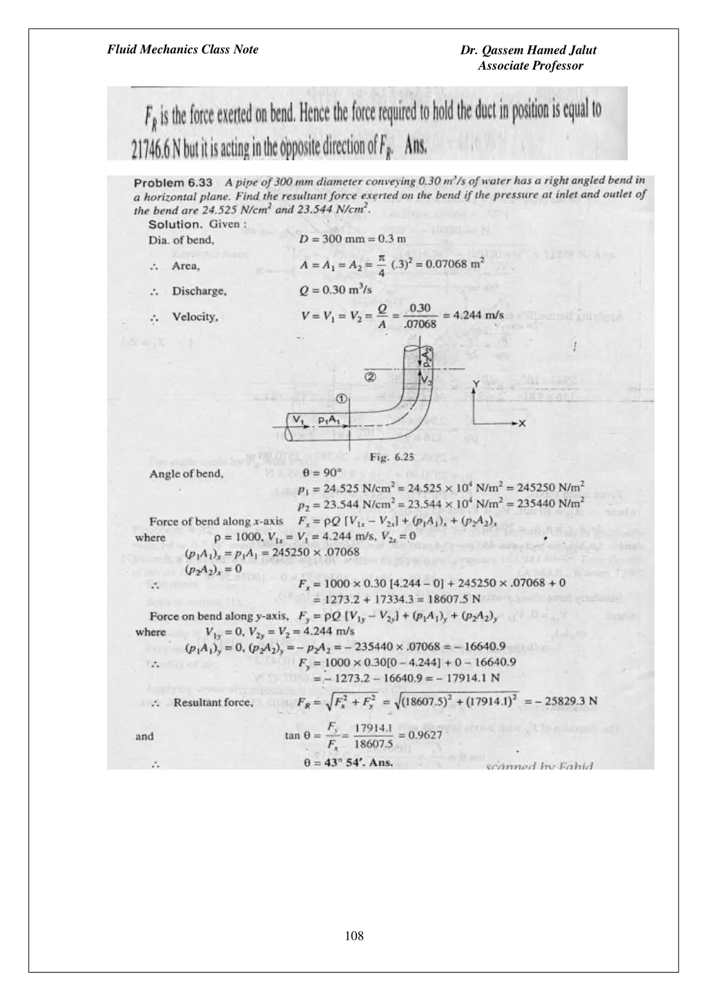 fluid mechanics class note 13