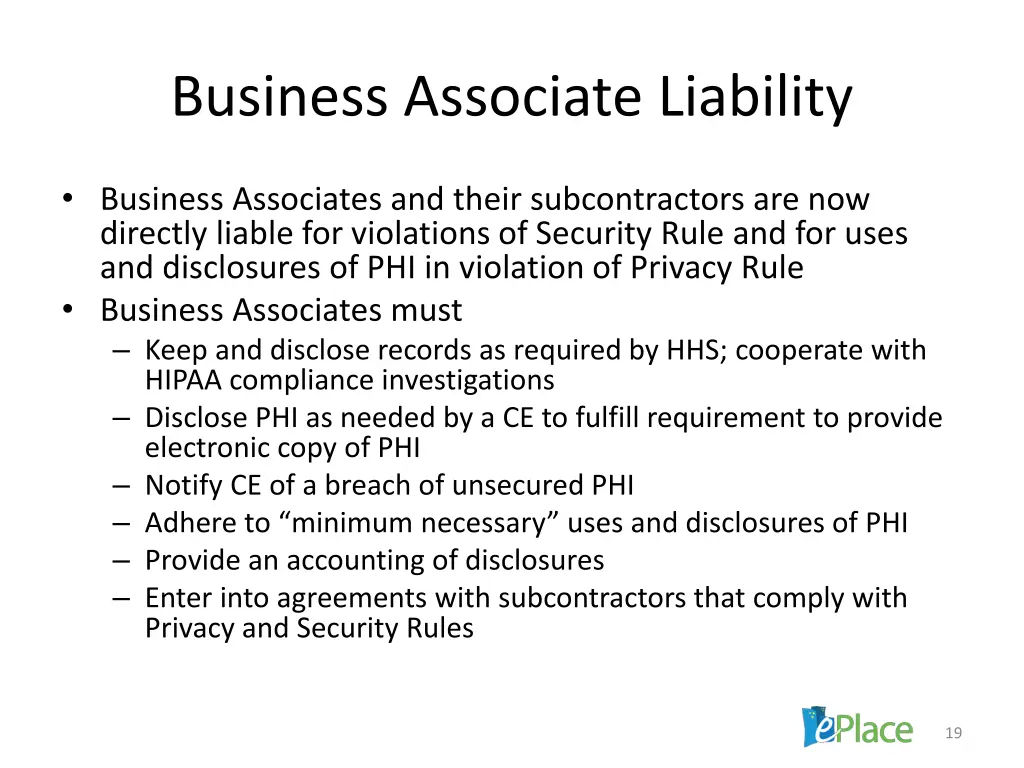 business associate liability