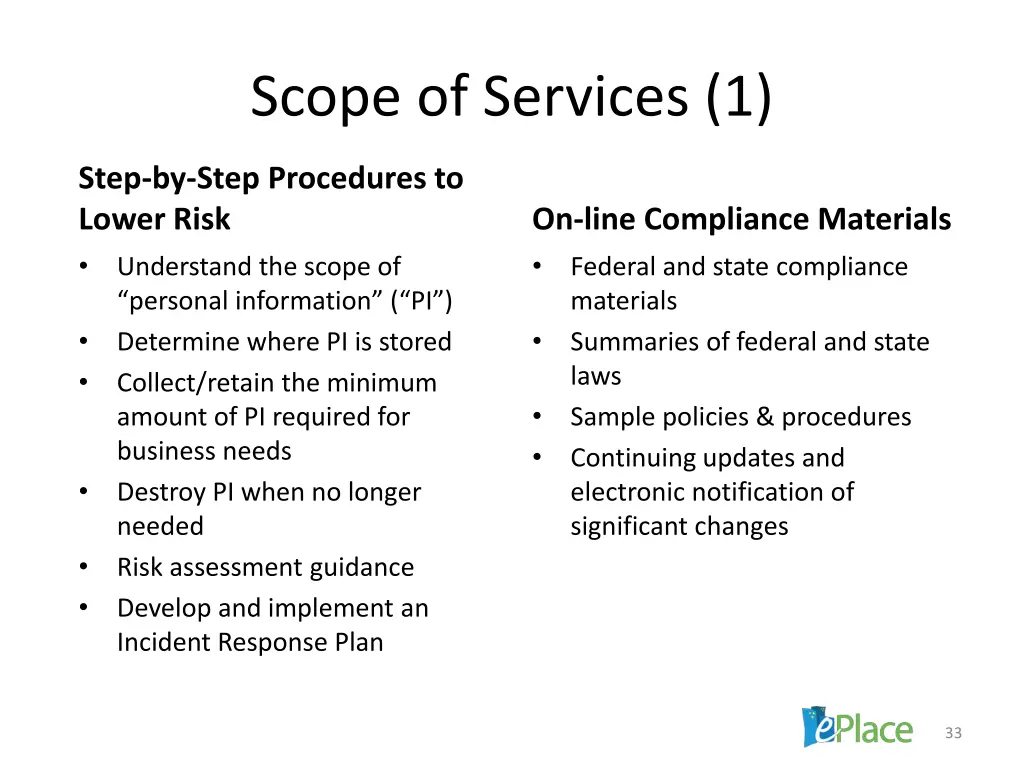 scope of services 1