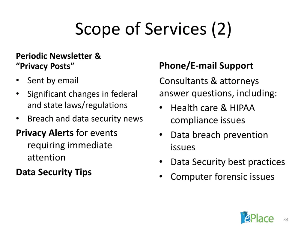 scope of services 2